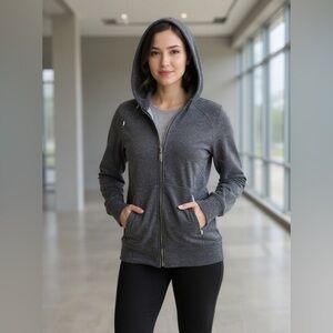 Mondetta Charcoal Gray Hooded Jacket